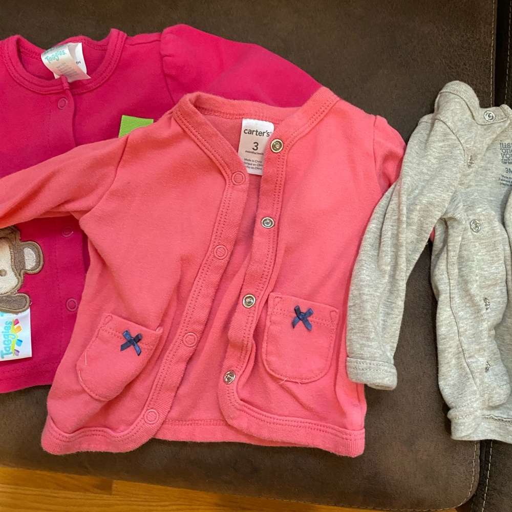 4 baby jackets/shirts